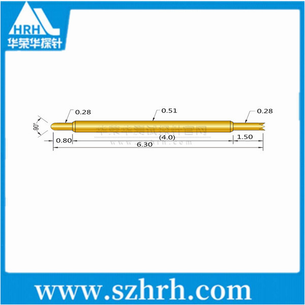 0.51-JU-6.3L ，華榮華雙頭測試探針廠家
